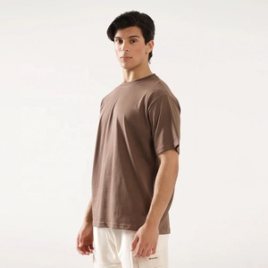 Camiseta Oversize Personalizada de Algodón Pesado con Hombros Caídos para Hombre, Estilo Urbano, Lisa - Product Image 3