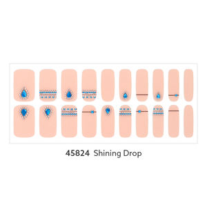 ShineB #45824 Beige Skin Shining Drop 3D Gel Nail Stickers Easy Self Nail Stone Art OEM ODM de Corea - Product Image 2