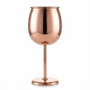 Verre à vin en cuivre fait main, gobelet en métal, verrerie de luxe pour bar, vaisselle de fête de mariage, vente en gros, OEM, personnalisé, export en vrac, qualité supérieure - Product Image 1