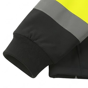 High Visibility <b>Waterproof</b> Breathable Comfortable CE Certified <b>Working</b> Jacket for Men Factory Made New Arrival with Custom Logo - Product Image 5