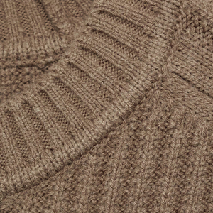 Men's 100% Wool Knitted Pullover Sweater Solid Color <b>Thick</b> Ribbed Crewneck Sleeve Autumn Wear Knitted Sweaters Made Pakistan - Product Image 6