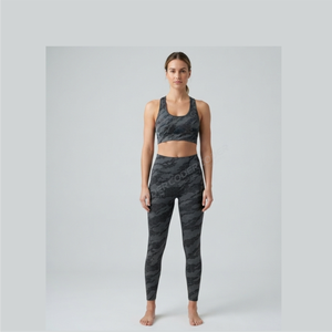 Custom Women's <b>Two</b>-<b>Piece</b> Yoga <b>Set</b> Bra Breathable Quick-Dry Lightweight Shorts Seamless Solid Design Fitness Sports Elastic Waist - Product Image 5