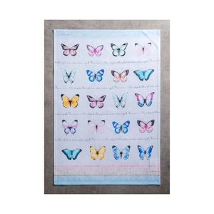 Papillons attrayants brodés dernière arrivée coton absorbant Ultra doux 45x65cm grande plaque nettoyant serviettes de cuisine à la main - Product Image 2