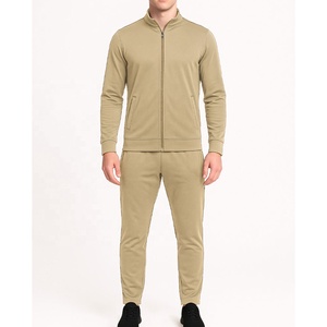 Comfortable High Quality Plus Size Spring Men's Skin Tracksuit 100% Cotton Jogger <b>Set</b> Breathable Quick Dry Training Wear - Product Image 1