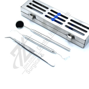 Kit d'Examen Dentaire 4 Pièces en Acier Inoxydable – Outils Manuels de Classe I pour Nettoyage et Restauration - Product Image 2
