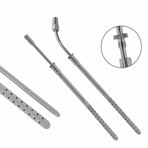 Tubo de succión Poole curvo de SUAVE SURGICAL INSTRUMENTS, tamaño personalizado, instrumento quirúrgico manual, acero inoxidable de grado alemán - Product Image 3