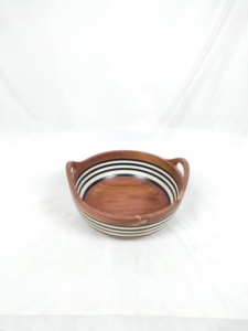 Handcrafted Wooden <b>Wood</b> Salad Bowl for <b>Rustic</b> Dining Eco Friendly Large Wooden Salad Bowl With Polished Durable Kitchen Use - Product Image 1