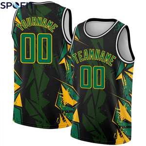 Custom Men's Summer Sleeveless Basketball Jersey Breathable Athletic Uniform Custom Design Team <b>Name</b> Number Logo Print - Product Image 5