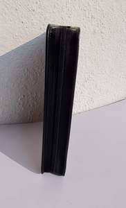 Estuche para bolígrafos con cierre de cremallera de cuero PU con capacidad para 20 bolígrafos de color negro para organización y almacenamiento - Product Image 4