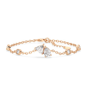 Pulsera de Cadena con Diamante Cultivado en Laboratorio de 2.2 Quilates de Alta Calidad REYES en Oro Blanco de 14K y 18K con Baño de Rodio, Regalo de Boda, Joyería Fina - Product Image 5