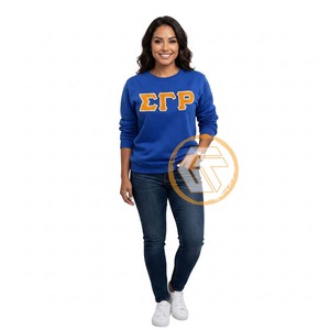 GREEK TREASURES เสื้อผ้าผู้หญิงคุณภาพสูงแบบสั่งทำพิเศษ Sigma Gamma Rho สำหรับฤดูใบไม้ร่วง/ฤดูหนาว ผ้าฝ้ายฟลีซเนื้อนุ่ม 500 กรัม เป็นมิตรกับสิ่งแวดล้อม - Product Image 2