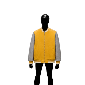 Chaqueta Universitaria Premium Amarilla de Lujo, Ropa de Calle Moderna, Deportiva e Informal, de Alta Calidad y Diseño Moderno - Product Image 1