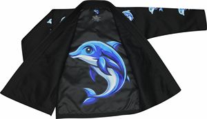 Kimono de lutte en coton 100% premium, coupe stylée, personnalisable, respirant, coupe ample, uniforme - Product Image 4