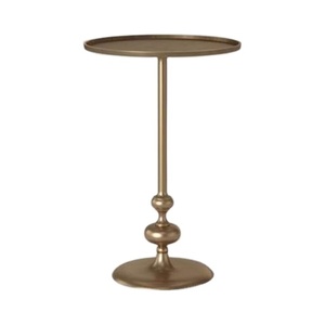 Table basse ronde portable en aluminium moulé, table d'appoint moderne pour salon, mobilier de maison écologique avec rangement, livraison rapide - Product Image 1