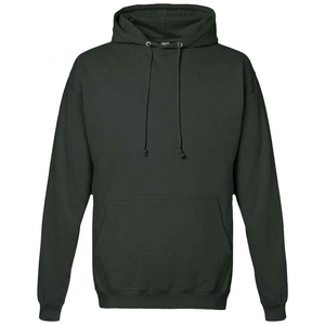 <b>Men's</b> <b>Orange</b> Hooded <b>Sweatshirt</b> Regular Fit Cotton Fleece Casual Autumn Wear Pocket Design Knitted Solid Color - Product Image 2