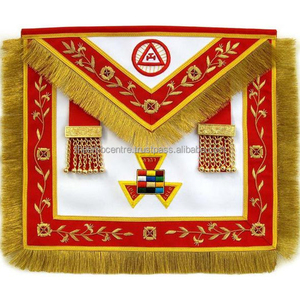 Delantal Masónico del Rito de York, Delantal Ceremonial de Alta Calidad con Bordado del Capítulo del Arco Real, Suministros para la Ceremonia Masónica - Product Image 2