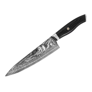 Cuchillo de Chef Profesional de Damasco, Forjado a Mano, Cuchillo de Cocina Hecho a Mano, Hoja de Cuchillo Premium para Cocinar, Mango de Madera Personalizado, Uso en Restaurantes - Product Image 1