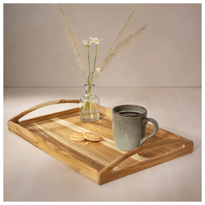 Plateau en bois à prix avantageux pour le rangement et le service des fruits - Product Image 1