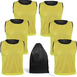 Baberos de entrenamiento deportivos reversibles, ropa de fútbol con Logo personalizado, nombres y números, chalecos de malla de entrenamiento - Product Image 6