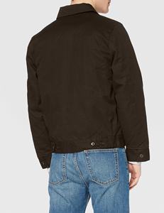 Wholesale Custom Windbreaker Jacket for <b>Men</b> 100% Cotton <b>Black</b> Canvas <b>Fleece</b> Long for Winter Season - Product Image 5