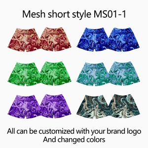 Shorts pour hommes PURE, vente en gros, imprimés par sublimation, respirants, écologiques, anti-plis, style urbain, taille mi-haute, avec cordon de serrage - Product Image 3