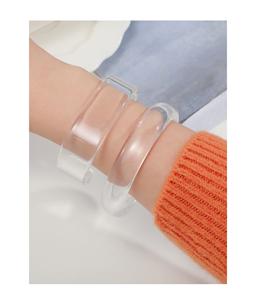 Bracelets manchette en résine acrylique unisexe, style vintage, sans nickel, design unique, cadeau idéal pour les chrétiens, pour tenues de fête de mariage - Product Image 1