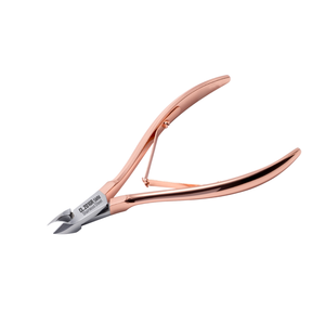 Coupe-cuticules à double ressort plaqué or rose, robuste, pour ongles des pieds, en acier inoxydable durable, coupe-cuticules aiguisé - Product Image 5