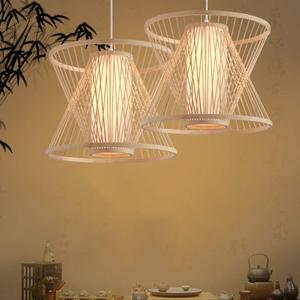 โคมไฟระย้าหวายจากไม้ไผ่สำหรับตกแต่งบ้านและตกแต่งภายในทำด้วยมือ - Product Image 2