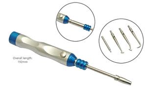 Juego de Extractores de Coronas Dentales de Acero Inoxidable con 3 Puntas, Extractor de Puentes Dentales D/E, Herramienta de Ortodoncia de Blush Surgical - Product Image 5