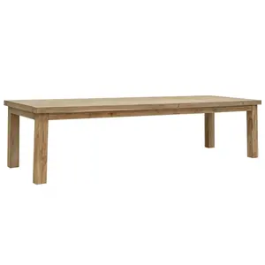 Table à manger carrée moderne de luxe avec structure en teck massif, assemblée, écologique et durable, fabriquée à la main, pour une utilisation en intérieur/extérieur - Product Image 5