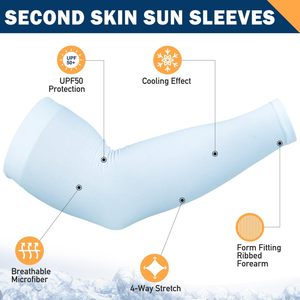 Manchons de Cyclisme Unisexe pour Adultes, Été, Vente en Gros, Personnalisables avec Logo, en Soie Glacée Rafraîchissante pour Sports de Plein Air - Product Image 5