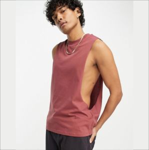 Débardeur de sport pour homme, style streetwear, 100% coton respirant et écologique, pour entraînement, fitness, musculation - Product Image 6