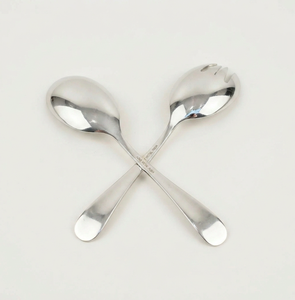 Cuchara para ensalada de acero inoxidable plateado brillante clásico, resistente al óxido, perfecta para eventos, restaurantes, hoteles y resorts. - Product Image 2