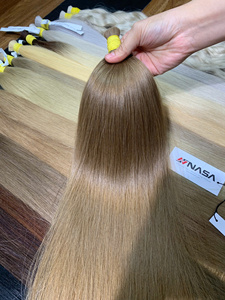 Extensions de cheveux humains vietnamiens NASA, lisses, Remy, en vrac, 1 kg, trame unique, pointes pleines, vierges, non traités, prêts pour la permanente - Product Image 5