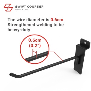 Metal Retail Slatwall Accessories Slat Wall <b>Hanging</b> <b>Hooks</b> - Product Image 5