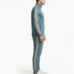 Conjunto Deportivo para Hombre Value Choice, Ropa Deportiva con Cierre de Cordón, Ropa de Entrenamiento Atlético, Chaqueta con Cuello Alto, Pantalones Deportivos, Personalizado, Color Sólido - Product Image 4