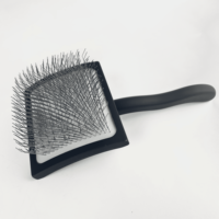 EVERSHARP Brosse démêlante professionnelle à picots longs en fer, écologique, simple, en acier inoxydable, petite taille pour chats et chiens