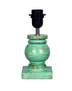 Vintage Floral Table Lamp <b>Rustic</b> Whitewash Wood Bedside Night Light Decorative <b>Desk</b> Lamp for Bedroom Dorm - Product Image 4