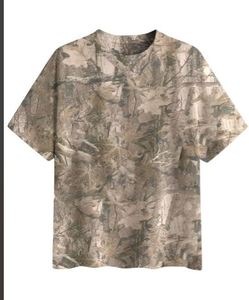 Men's <b>Camouflage</b> Short Sleeve <b>T</b>-<b>Shirt</b> O-Neck Regular Fit Breathable Woven Polyester Casual Style Printed Design - Product Image 1