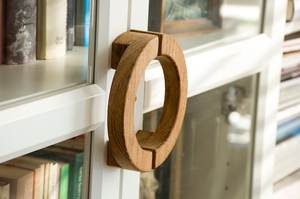 Wooden Ring Cabinet <b>Handle</b> Minimalist Design Natural Finish <b>Furniture</b> <b>Knob</b> for Drawer Door Hardware Wooden Door Pull - Product Image 6