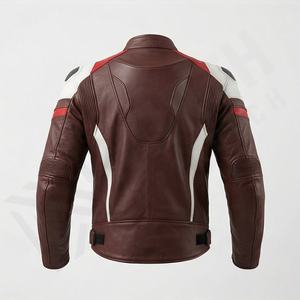 Chaqueta de Motociclista de Cuero Genuino para Hombre de la Mejor Calidad, Nueva Colección de Invierno, Chaquetas de Motocicleta con Protecciones Desmontables Personalizadas - Product Image 2