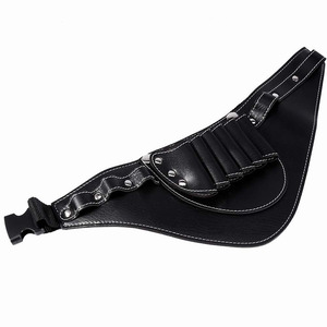 Étui à ciseaux en cuir PU de haute qualité avec pochette de coiffure, pour usage professionnel en salon de coiffure, étuis pour ciseaux de barbier - Product Image 1
