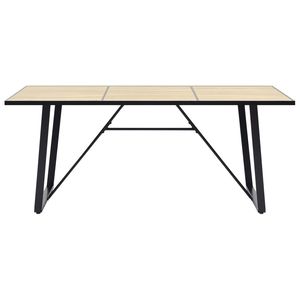Table à manger en chêne avec structure noire - Product Image 2