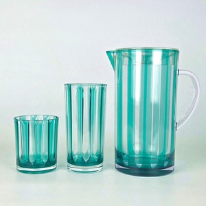 เหยือกน้ำพลาสติกดีไซน์ลายทางสำหรับงานปาร์ตี้กลางแจ้งร้านอาหาร - Product Image 3