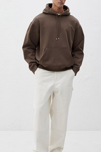 Sudadera con Capucha Beige Personalizable 2025, Venta al por Mayor, Lista para Bordar e Imprimir, Tela Premium de Algodón y Poliéster, Ideal para Compras al por Mayor - Product Image 2