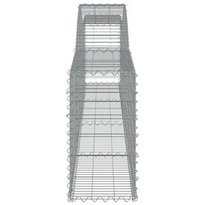 Juego de 2 Cestas de Gabión Grandes de Hierro Galvanizado Plateado, Artículos de Jardinería - Product Image 5