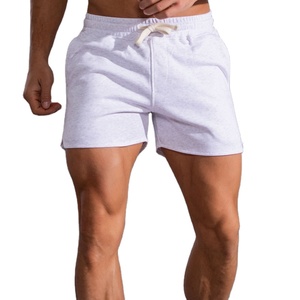Comprar pantalones cortos de malla de algodón con logotipo personalizado, pantalones cortos deportivos para correr y entrenar, pantalones cortos de chándal lisos para hombres 2025 - Product Image 3