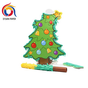 Pinata de Noël écologique pour enfants-Jouet en coquille de papier sur le thème des bonbons pour les décorations de fête - Product Image 2