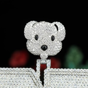 <b>Cute</b> <b>Bear</b> Bail Moissanite Charms Micro Insert Pave Pendant Hip Hop Rapper Bling Pendant Custom Initial Letter Pendant For Men - Product Image 6