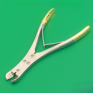 Cortador de alambre Ortho TC de alta calidad A + tamaño 24cm alicates de corte hasta 3mm instrumentos ortopédicos chapados en oro de doble acción - Product Image 1